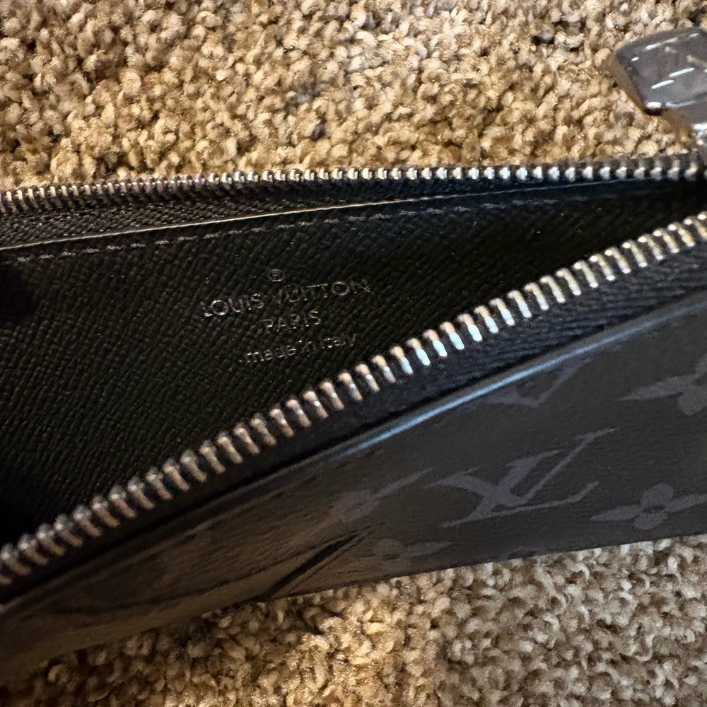 Louis Vuitton Black Monogram Zipper Pouch - Picture 3 of 3